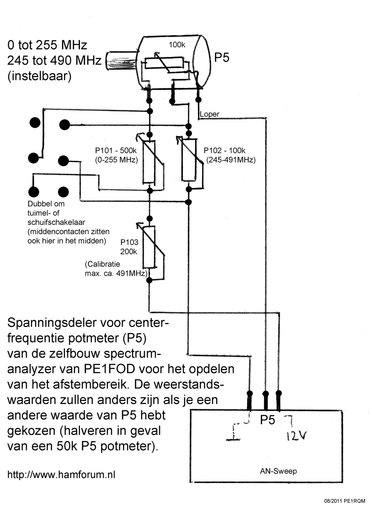afstembereik_opdelen.jpg (139.96 KiB) 115761 keer bekeken Alleen de bovenste potmeter komt in het voorfrontje plus een schakelaar. De drie onderste potmeters zijn instelpotmeters en dienen éénmalig afgeregeld te worden en kunnen in de behuizing gemonteerd worden.